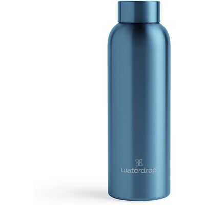 Waterdrop Termo nerezová fľaša metalická 600 ml - Modrá matná Waterdrop Termo nerezová fľaša metalická 600 ml - Modrá matná