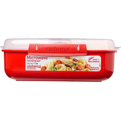 Sistema Microwave Krabička na ohrev jedla - Červená 1,25 l Sistema Microwave Krabička na ohrev jedla - Červená 1,25 l