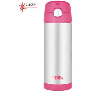Thermos FUNtainer Detská termoska so slamkou - ružová 470 ml Thermos FUNtainer Detská termoska so slamkou - ružová 470 ml