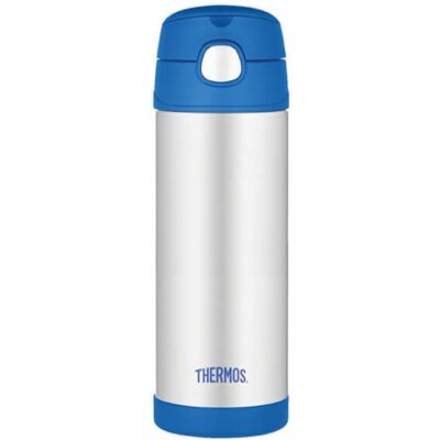 Thermos FUNtainer Detská termoska so slamkou - modrá 470 ml Thermos FUNtainer Detská termoska so slamkou - modrá 470 ml