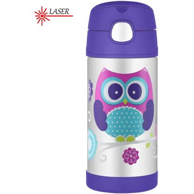 Thermos FUNtainer Detská termoska so slamkou - sova 355 ml Thermos FUNtainer Detská termoska so slamkou - sova 355 ml