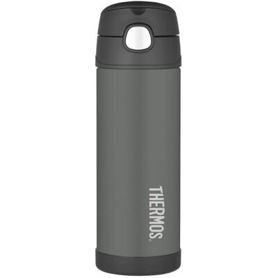 Thermos Detská termoska so slamkou - čierna 470 ml Thermos Detská termoska so slamkou - čierna 470 ml
