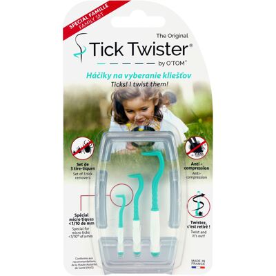 Tick Twister Sada 3 háčikov " Tick Twister " na vyberanie kliešťov 3 ks Tick Twister Sada 3 háčikov " Tick Twister " na vyberanie kliešťov 3 ks