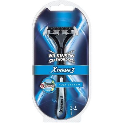 Wilkinson Sword Holiaci strojček pre mužov + 1 náhradná hlavica Xtreme3 System Wilkinson Sword Holiaci strojček pre mužov + 1 náhradná hlavica Xtreme3 System