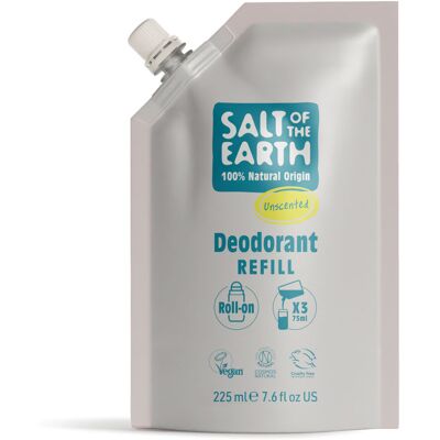 Salt Of The Earth Prírodný guličkový deodorant Unscented Deo Refill - náplň 225 ml Salt Of The Earth Prírodný guličkový deodorant Unscented Deo Refill - náplň 225 ml