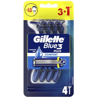 Gillette Jednorazové holítka Blue3 Plus Comfort 3+1 ks Gillette Jednorazové holítka Blue3 Plus Comfort 3+1 ks