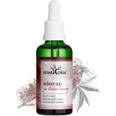 Soaphoria Ricínový olej, za studena lisovaný 150ml PET fľaštička s uzáverom Soaphoria Ricínový olej, za studena lisovaný 150ml PET fľaštička s uzáverom