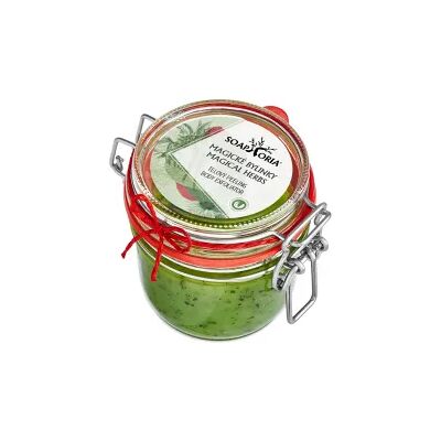 Soaphoria Magické bylinky - organický soľný telový peeling náhradná náplň 250ml Soaphoria Magické bylinky - organický soľný telový peeling náhradná náplň 250ml