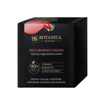 Botanica Slavica RICH BARRIER Výživný a regeneračný krém Šípkový olej & Vitamín E Botanica Slavica RICH BARRIER Výživný a regeneračný krém Šípkový olej & Vitamín E
