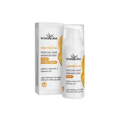 Soaphoria SUPERDEFENSE+ ochranný hydratačný krém s SPF 20 na všetky typy pleti (Tripeptide - 5 & Antioxidants) Soaphoria SUPERDEFENSE+ ochranný hydratačný krém s SPF 20 na všetky typy pleti (Tripeptide - 5 & Antioxidants)