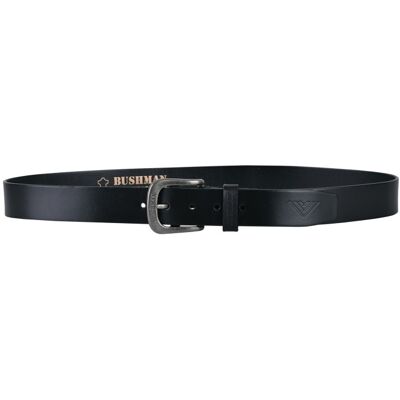 Bushman Pánsky kožený opasok Bottle Belt II, čierny 120 Bushman Pánsky kožený opasok Bottle Belt II, čierny 120