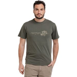 Bushman Pánske tričko Etah, olivové XXXXL Bushman Pánske tričko Etah, olivové XXXXL