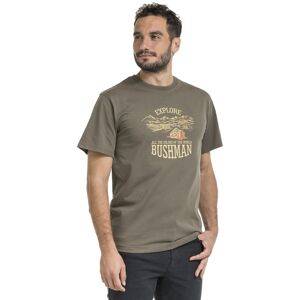 Bushman Pánske tričko Coben, hnedé M Bushman Pánske tričko Coben, hnedé M