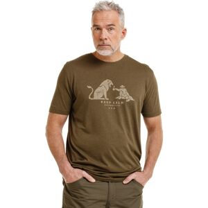 Bushman Pánske tričko Lasal, tmavá khaki XXXL Bushman Pánske tričko Lasal, tmavá khaki XXXL