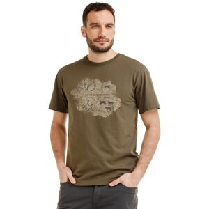 Bushman Pánske tričko Caram, khaki L Bushman Pánske tričko Caram, khaki L