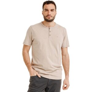 Bushman Pánske henley tričko Yaro, béžové XXXXL Bushman Pánske henley tričko Yaro, béžové XXXXL