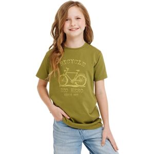 Bushman Detské bavlnené tričko Laba, khaki 140 Bushman Detské bavlnené tričko Laba, khaki 140