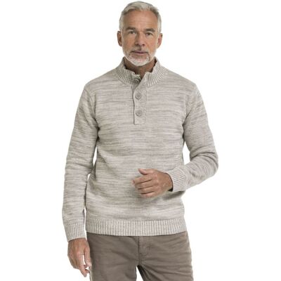 Bushman Pánsky sveter Nathan, stone XXXXL Bushman Pánsky sveter Nathan, stone XXXXL