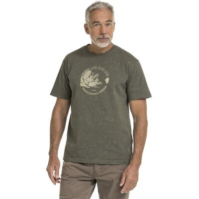 Bushman Pánske tričko Dalvik, khaki XXL Bushman Pánske tričko Dalvik, khaki XXL
