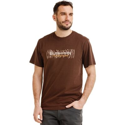 Bushman Pánske tričko Yakubu, tmavohnedé XXXXL Bushman Pánske tričko Yakubu, tmavohnedé XXXXL