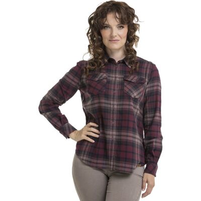 Bushman Dámska flanelová košeľa Lille, burgundy XL Bushman Dámska flanelová košeľa Lille, burgundy XL