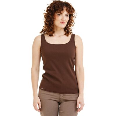 Bushman Dámske tielko Beli, tmavohnedé XXL Bushman Dámske tielko Beli, tmavohnedé XXL
