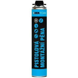 Pena montážna DEKFOAM pištoľová 750 ml zimná Pena montážna DEKFOAM pištoľová 750 ml zimná