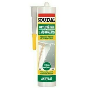 Tmel akrylátový Soudal na sadrokartón 280 ml biely Tmel akrylátový Soudal na sadrokartón 280 ml biely