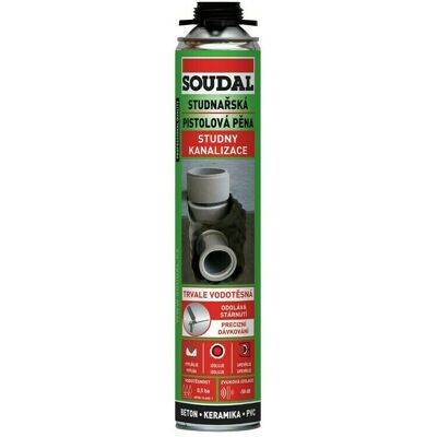 Pena studniarska Soudal pištoľová 750 ml Pena studniarska Soudal pištoľová 750 ml