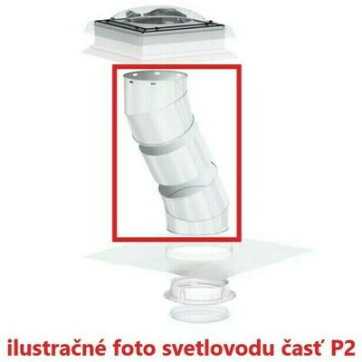 Svetlovod pre ploché strechy Velux TCR 0K14 0010P2 Svetlovod pre ploché strechy Velux TCR 0K14 0010P2