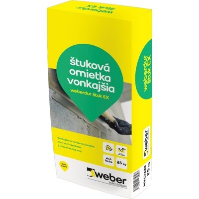 Štuk vonkajší weberdur EX 25 kg Štuk vonkajší weberdur EX 25 kg