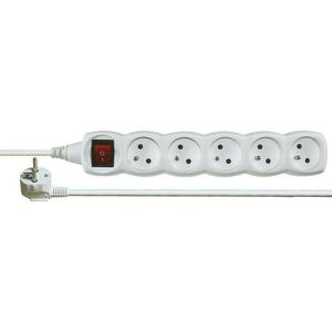 EMOS Predlžovací prívod 5 m/250 V s 5 zásuvkami a vypínačom EMOS Predlžovací prívod 5 m/250 V s 5 zásuvkami a vypínačom
