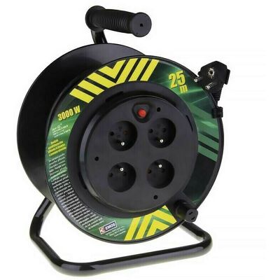 EMOS Kábel predlžovací PVC na bubne pevný stred 230 V 4 zásuvky 25 m EMOS Kábel predlžovací PVC na bubne pevný stred 230 V 4 zásuvky 25 m