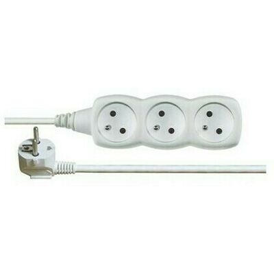 EMOS Kábel predlžovací PVC biely 230 V 7m / 3 zásuvky EMOS Kábel predlžovací PVC biely 230 V 7m / 3 zásuvky