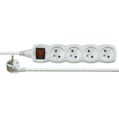 EMOS Predlžovací prívod 5 m/250 V s 4 zásuvkami a vypínačom EMOS Predlžovací prívod 5 m/250 V s 4 zásuvkami a vypínačom