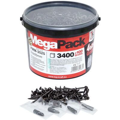 TOP KRAFT Skrutka TopKraft FMM 3,5×25 mm 3500 ks/bal. TOP KRAFT Skrutka TopKraft FMM 3,5×25 mm 3500 ks/bal.