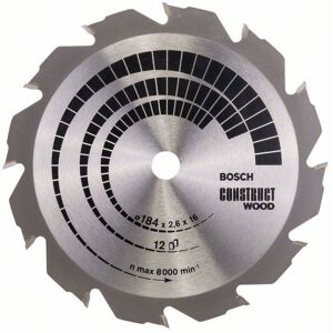 Kotúč pílový na drevo Bosch Standard for Construct Wood 184×16×2,6 mm 12 zubov Kotúč pílový na drevo Bosch Standard for Construct Wood 184×16×2,6 mm 12 zubov