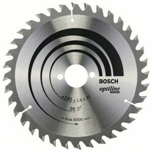 Kotúč pílový Bosch Optiline Wood 190×30×2,6 mm Kotúč pílový Bosch Optiline Wood 190×30×2,6 mm