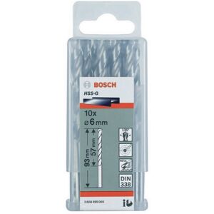 Vrták do kovu BOSCH HSS-G, 6x57x93mm 10ks v balenie Vrták do kovu BOSCH HSS-G, 6x57x93mm 10ks v balenie