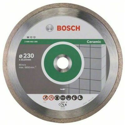 Diamantový rezací kotúč na keramiku Bosch DIA Standard for Ceramic, priemer 230 mm Diamantový rezací kotúč na keramiku Bosch DIA Standard for Ceramic, priemer 230 mm