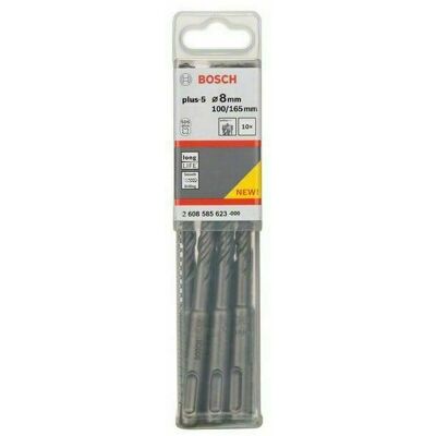 Vrták Bosch SDS PLUS-5, priemer 8 mm, pracovná dĺžka 100 mm Vrták Bosch SDS PLUS-5, priemer 8 mm, pracovná dĺžka 100 mm