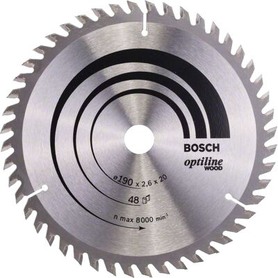 Kotúč pílový na drevo Bosch Standard for Optiline Wood 190×20/16×2,6 mm 48 zubov Kotúč pílový na drevo Bosch Standard for Optiline Wood 190×20/16×2,6 mm 48 zubov
