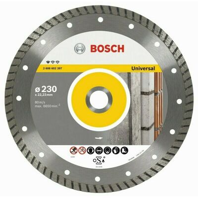 Univerzálny diamantový rezací kotúč Bosch DIA Standard for Universal Turbo, priemer 230 mm (1ks/obj) Univerzálny diamantový rezací kotúč Bosch DIA Standard for Universal Turbo, priemer 230 mm (1ks/obj)