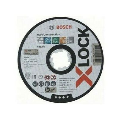 Kotúč rezný Bosch X-LOCK 125 mm 25 ks Kotúč rezný Bosch X-LOCK 125 mm 25 ks