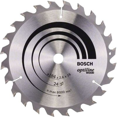 Kotúč pílový na drevo Bosch Standard for Optiline Wood 184×16×2,6 mm 24 zubov Kotúč pílový na drevo Bosch Standard for Optiline Wood 184×16×2,6 mm 24 zubov