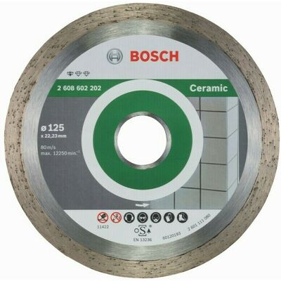 Diamantový rezací kotúč na keramiku Bosch DIA Standard for Ceramic, priemer 125 mm (1ks/obj) Diamantový rezací kotúč na keramiku Bosch DIA Standard for Ceramic, priemer 125 mm (1ks/obj)