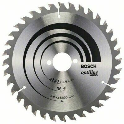 Kotúč pílový Bosch Optiline Wood 190×30×2,6 mm Kotúč pílový Bosch Optiline Wood 190×30×2,6 mm