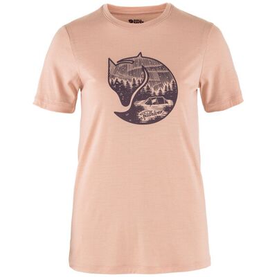 Fjällräven Abisko Wool Fox SS W Orange Dámske - Tričká Fjällräven - Oranžová - F84118-302-357-S - Size: S S female Fjällräven Abisko Wool Fox SS W Orange Dámske - Tričká Fjällräven - Oranžová - F84118-302-357-S - Size: S S female