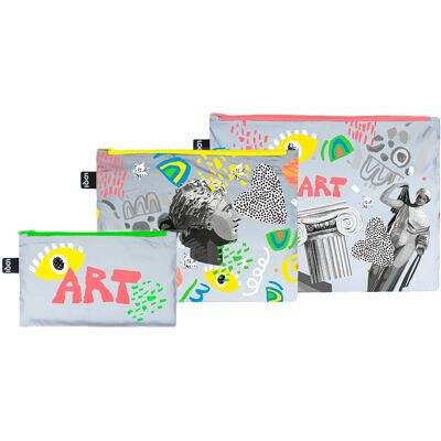 Loqi Art Reflective Zip Pockets Unisex - Batohy a tašky LOQI - Sivá - ZP.RE.CA-One-size - Size: One size One size unisex Loqi Art Reflective Zip Pockets Unisex - Batohy a tašky LOQI - Sivá - ZP.RE.CA-One-size - Size: One size One size unisex