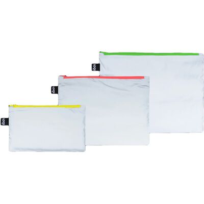 Loqi Neon Reflective Zip Pockets Unisex - Batohy a tašky LOQI - Sivá - ZP.RE.NE-One-size - Size: One size One size unisex Loqi Neon Reflective Zip Pockets Unisex - Batohy a tašky LOQI - Sivá - ZP.RE.NE-One-size - Size: One size One size unisex